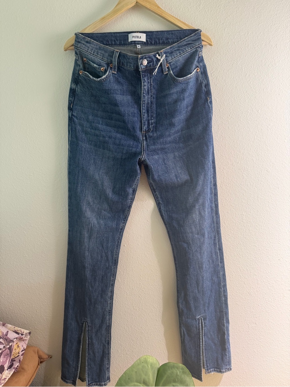 Pistola Willow Classic High-Rise Jeans in Indigo Wash